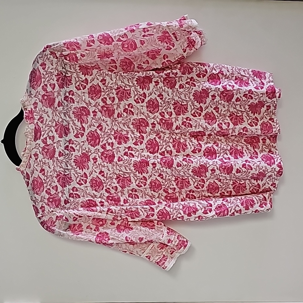 Lucky Brand pink and white blouse - Picture 3 of 10